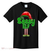 The Sassy Elf Christmas Kids T-Shirt thumb 0