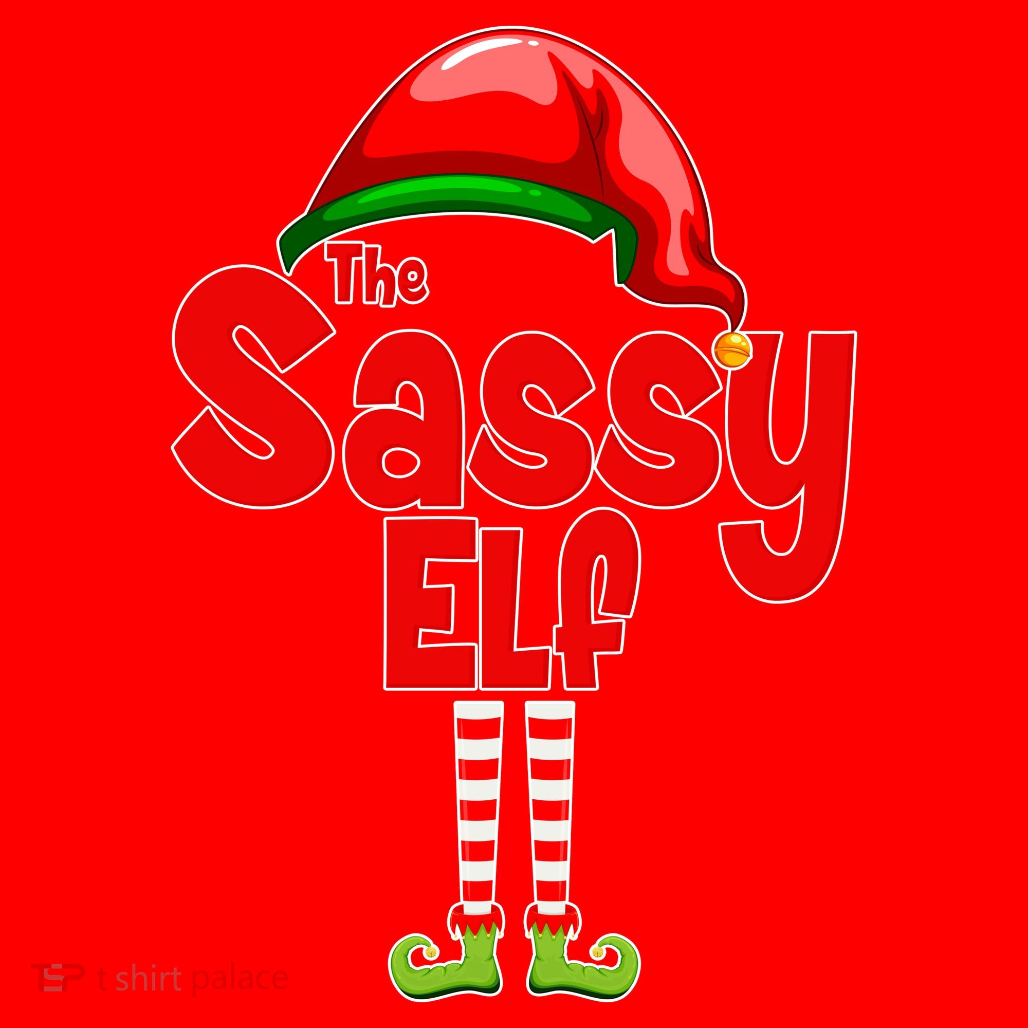 The Sassy Elf Christmas Santa Hat