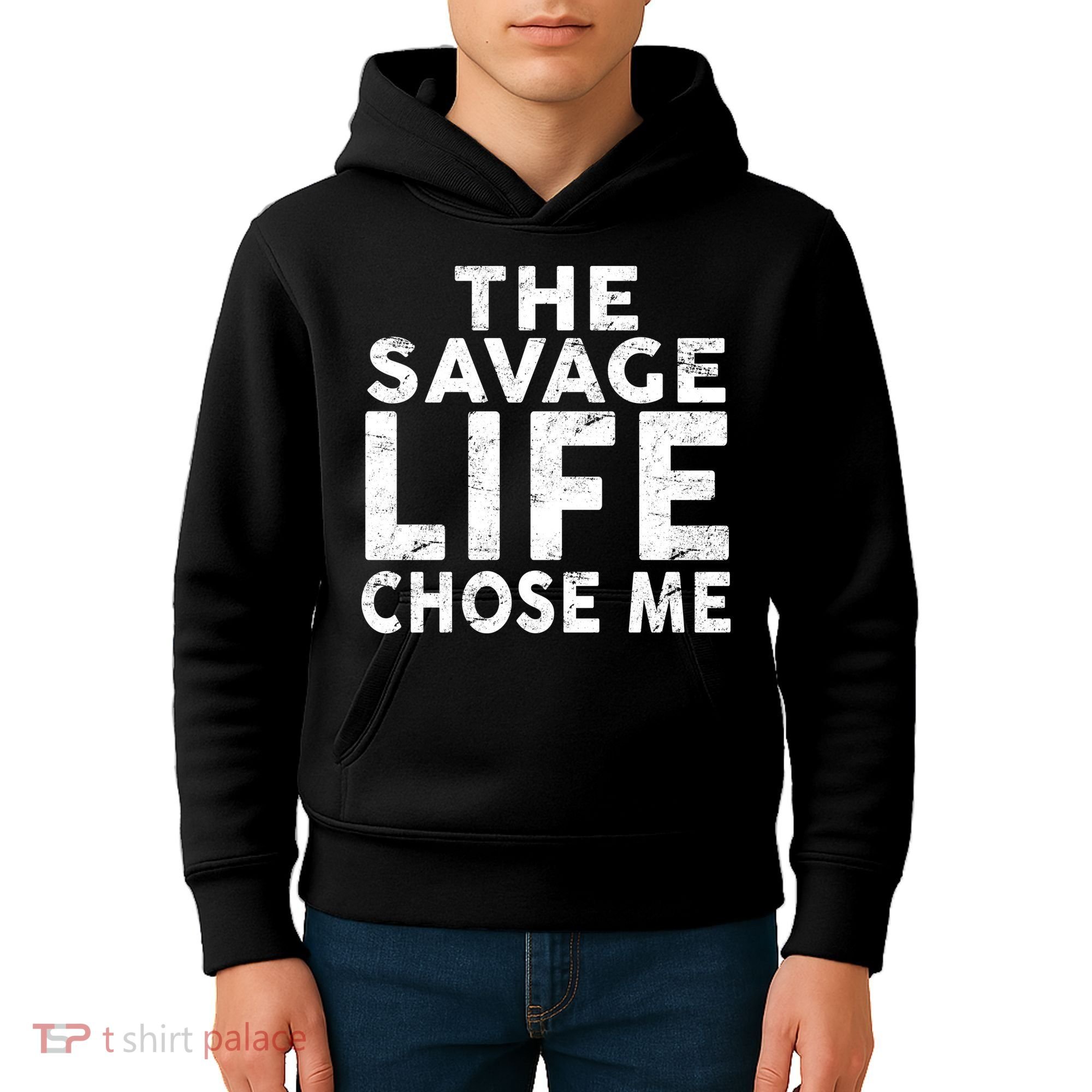 The Savage Life Chose Me Kids Hoodie