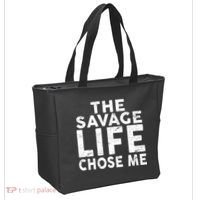 The Savage Life Chose Me Tote Bag thumb 2