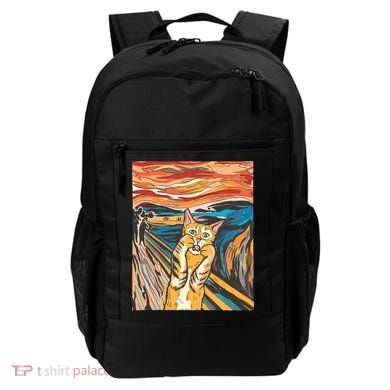 The Scream Parody Cat Backpack