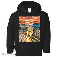 The Scream Parody Cat Toddler Hoodie thumb 0