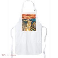 The Scream Parody Cat Apron thumb 0