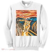 The Scream Parody Cat Sweatshirt thumb 0