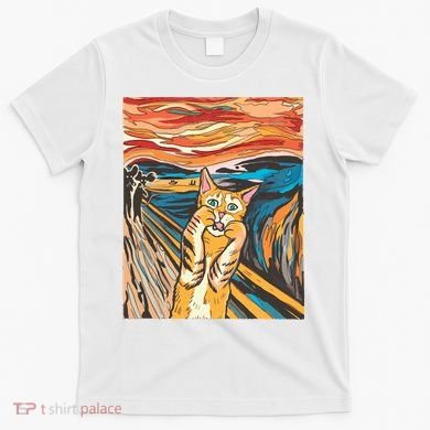 The Scream Parody Cat T-Shirt
