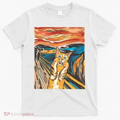 The Scream Parody Cat T-Shirt