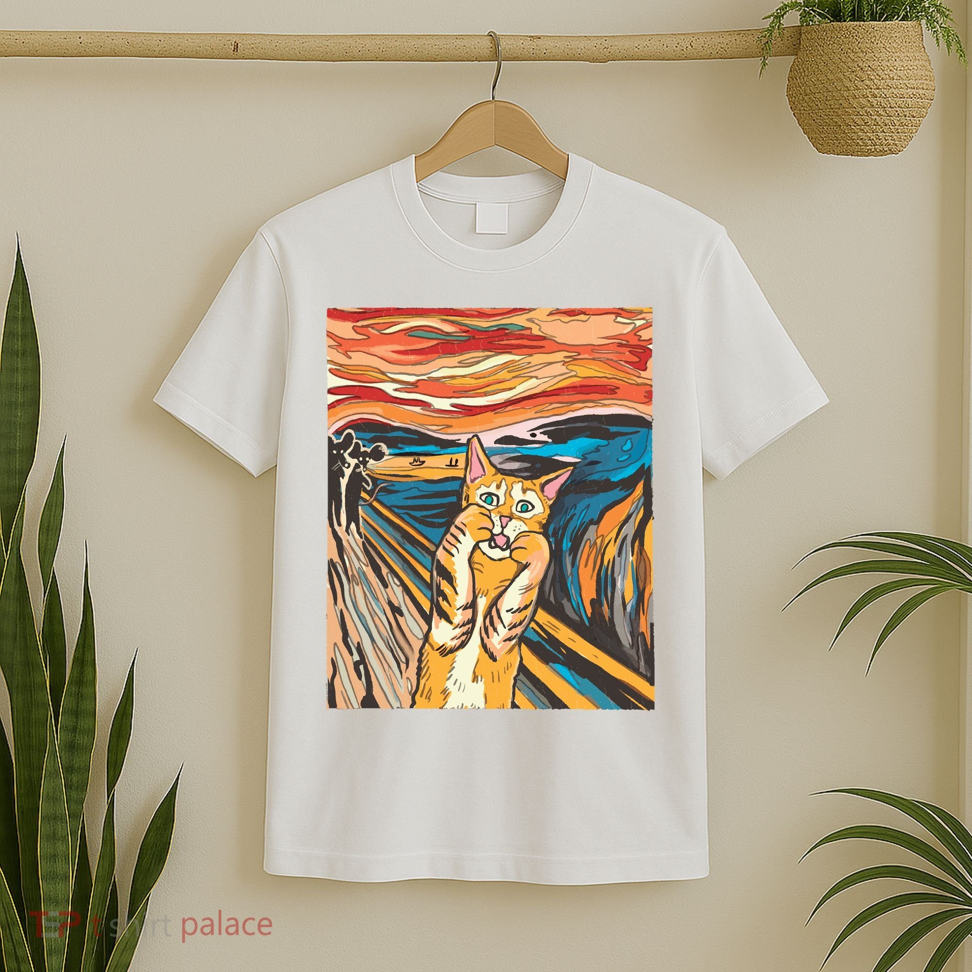 The Scream Parody Cat T-Shirt
