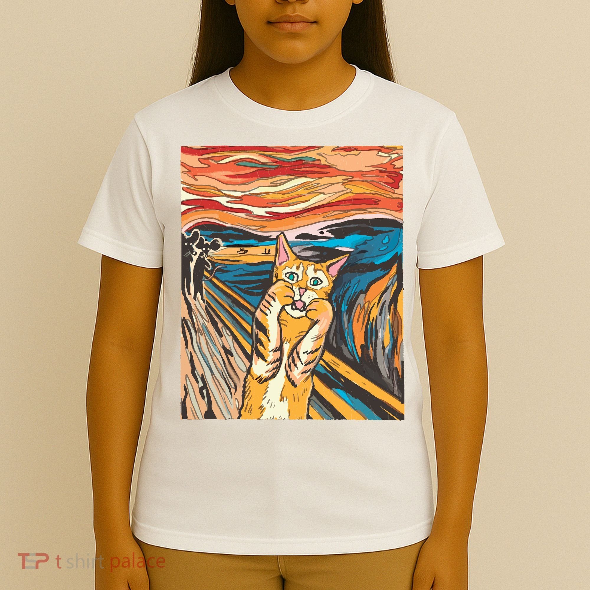 The Scream Parody Cat T-Shirt