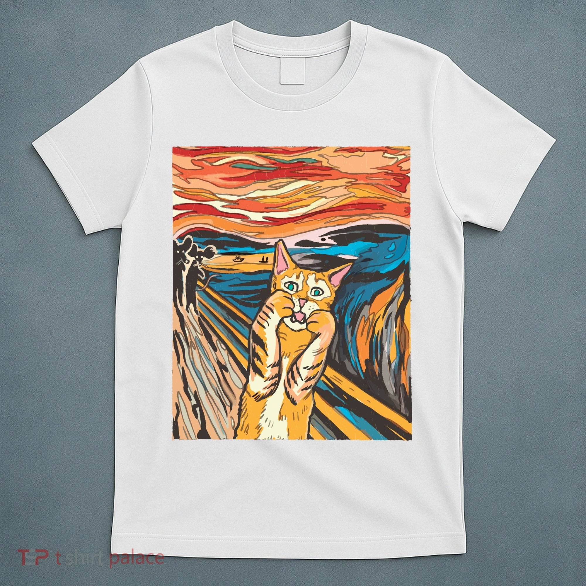 The Scream Parody Cat T-Shirt