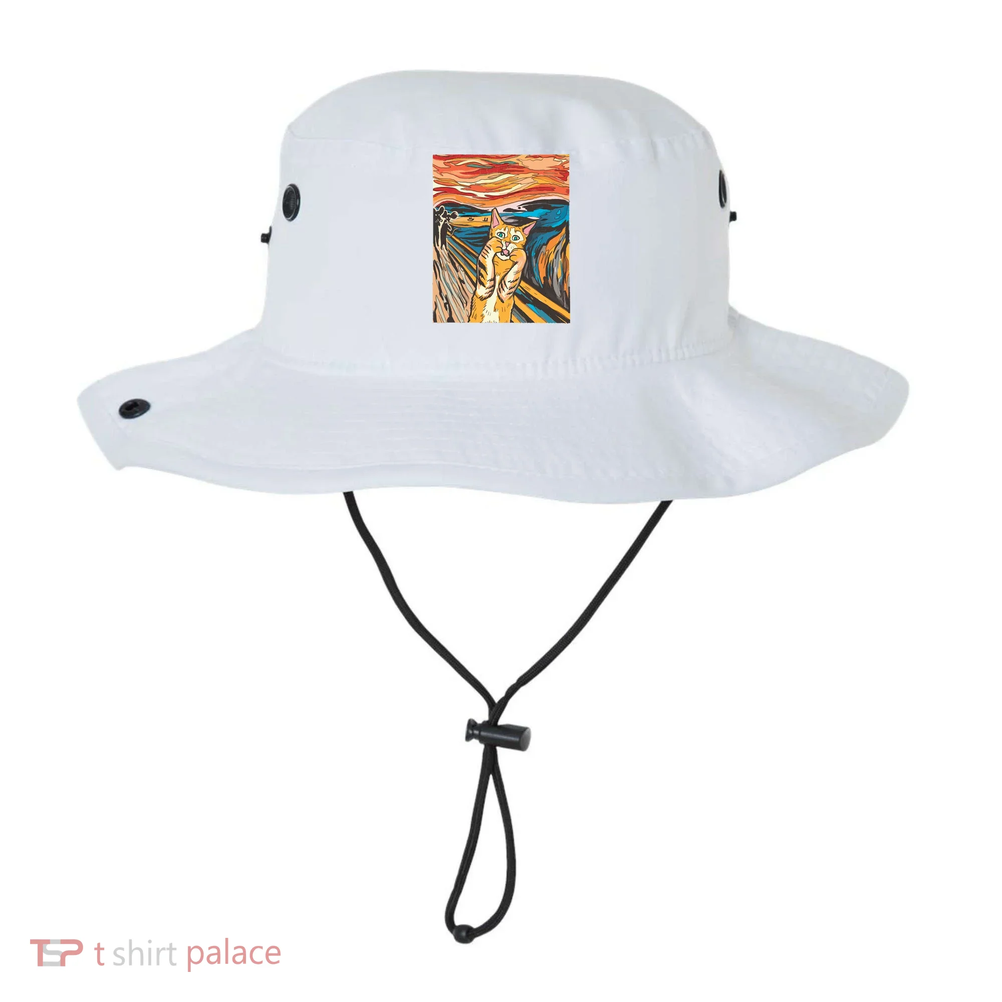 The Scream Parody Cat Bucket Hat