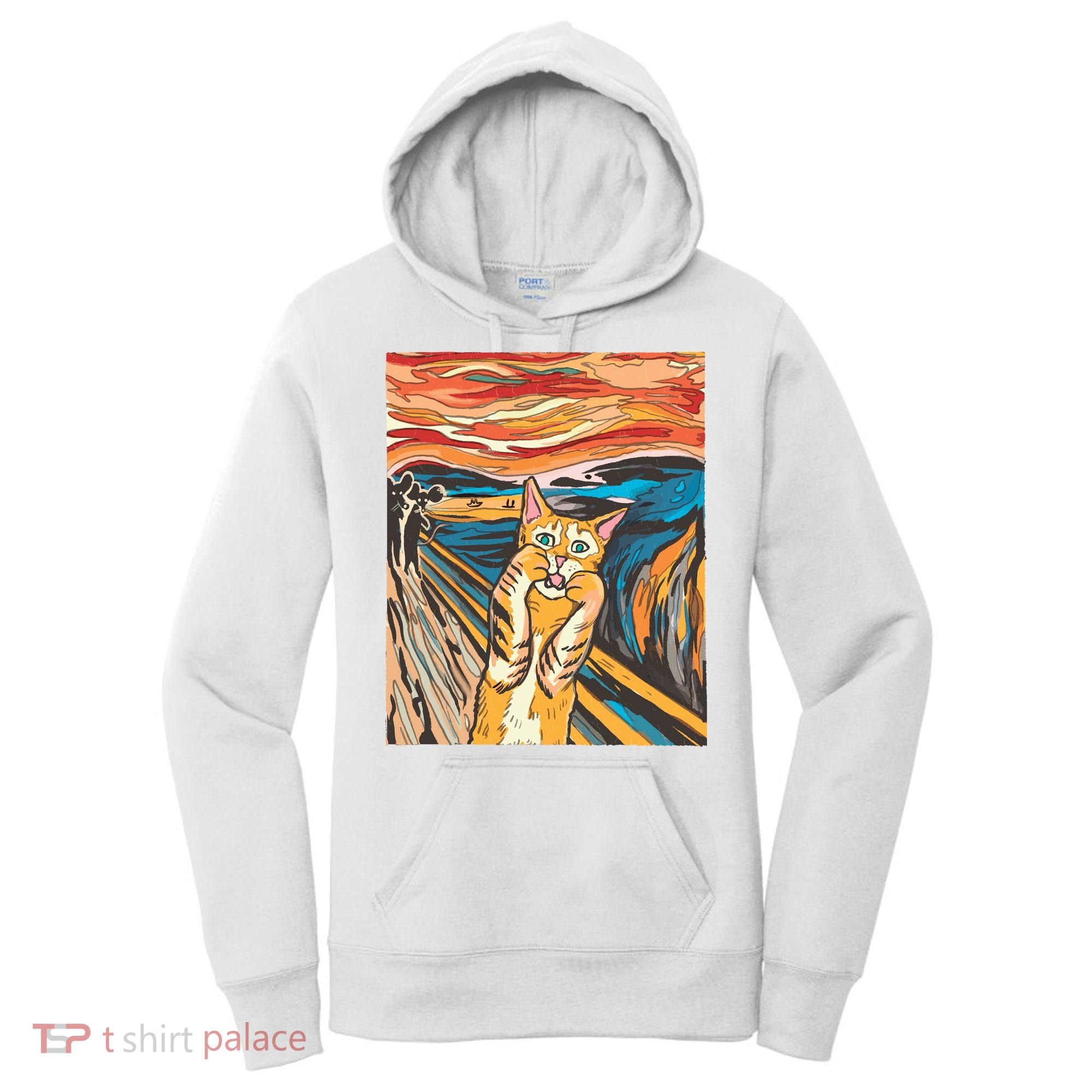 The Scream Parody Cat Women's Hoodie