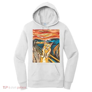 The Scream Parody Cat Women's Hoodie