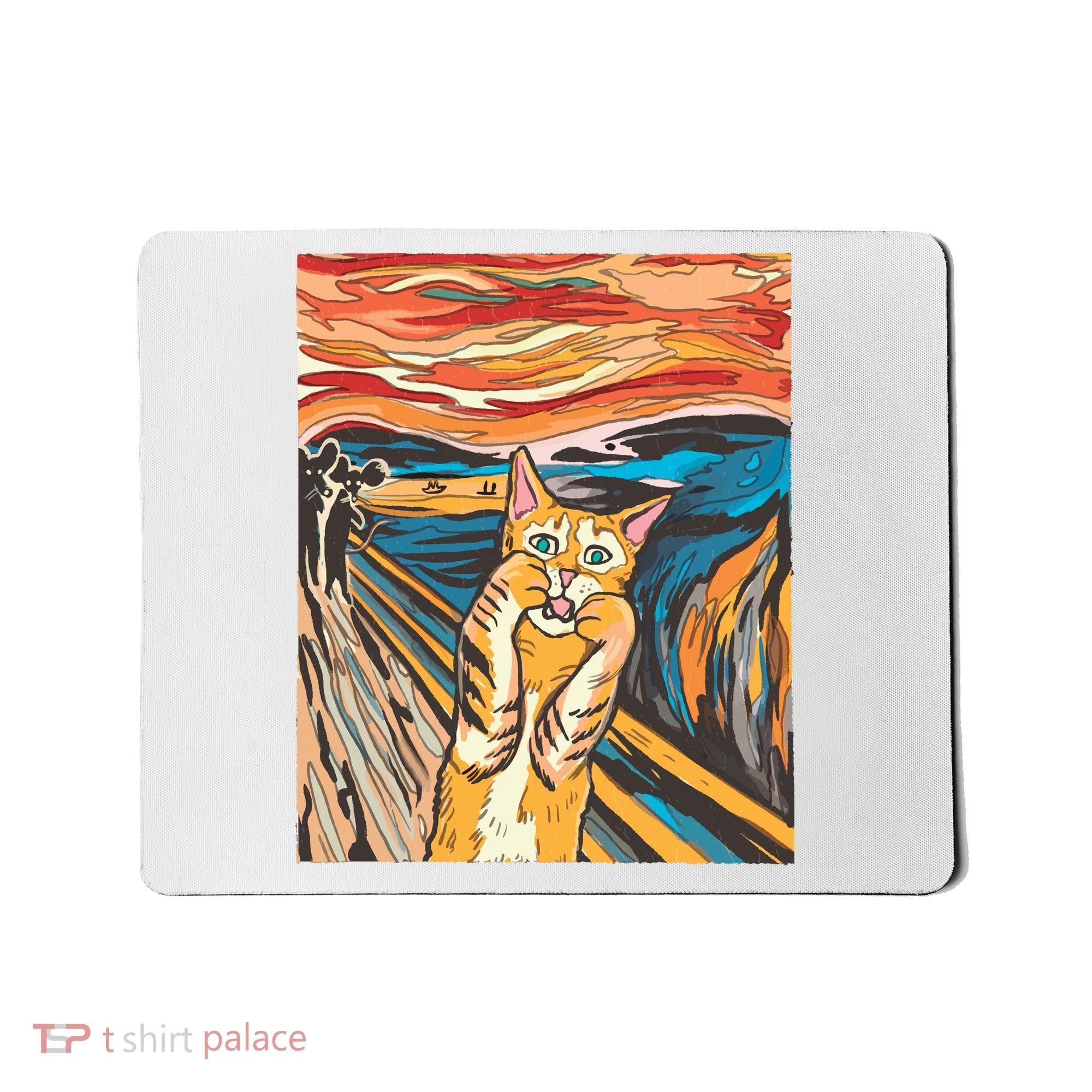 The Scream Parody Cat Mousepad