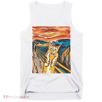 The Scream Parody Cat Tank Top