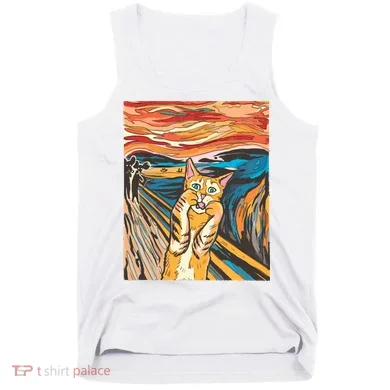 The Scream Parody Cat Tank Top