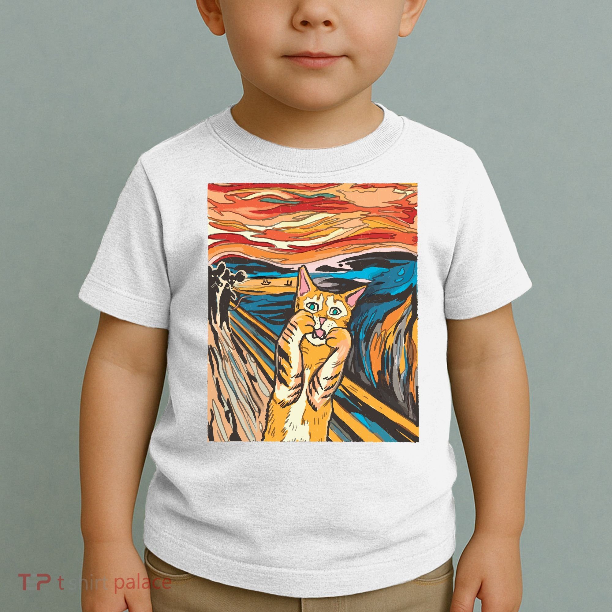 The Scream Parody Cat Toddler T-Shirt