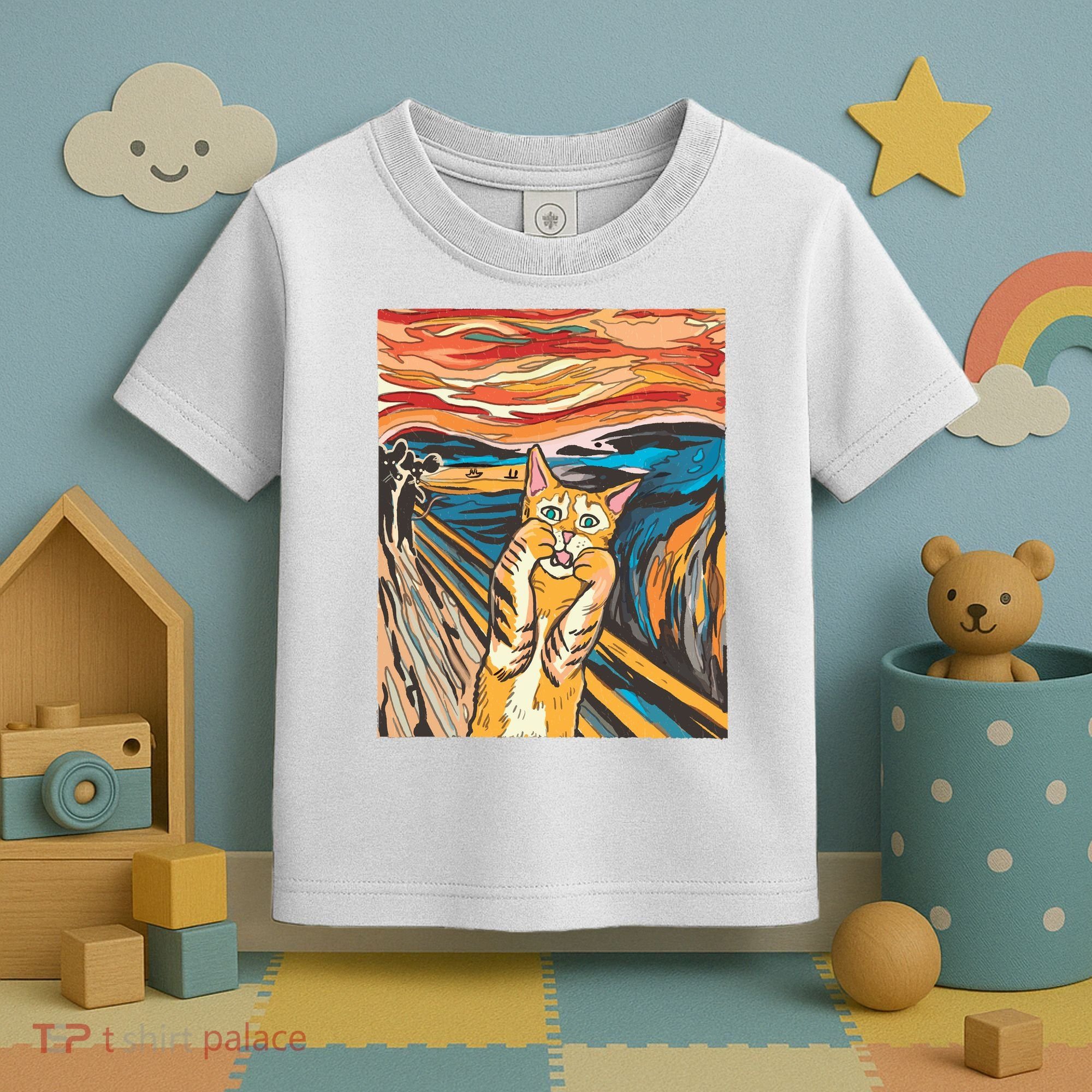 The Scream Parody Cat Toddler T-Shirt