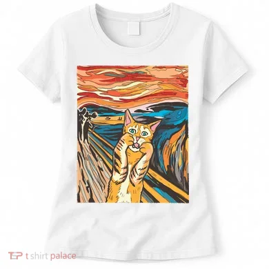 The Scream Parody Cat Women's T-Shirt