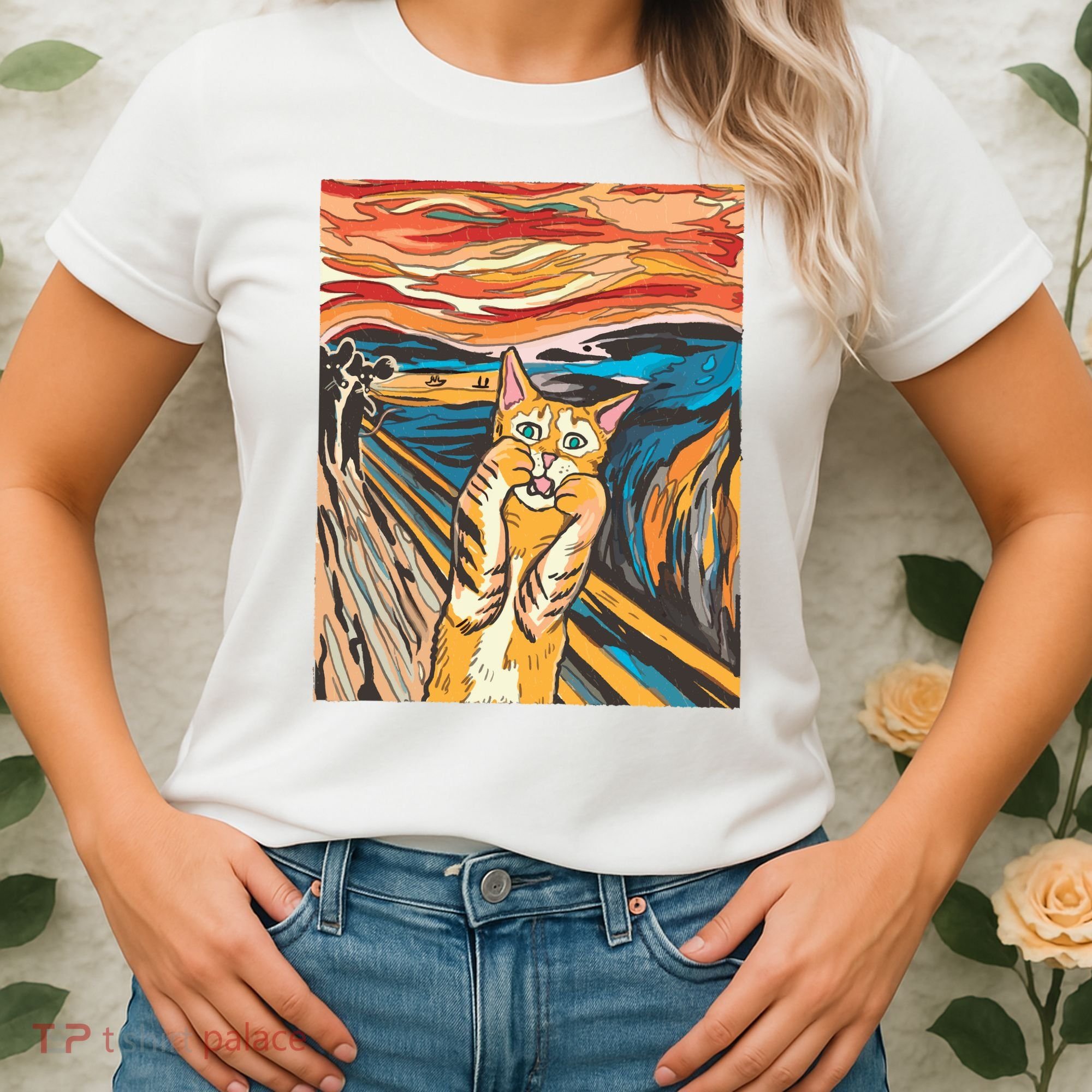 The Scream Parody Cat Women's T-Shirt