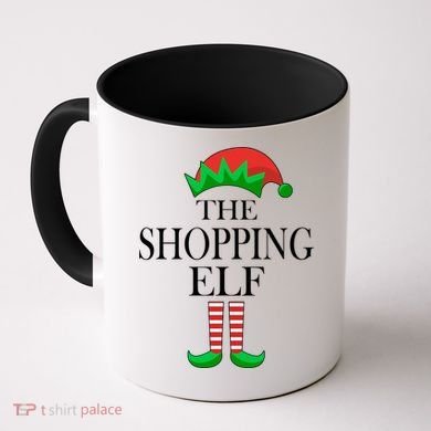 The Shopping Elf Family Matching Christmas Coffee Mug