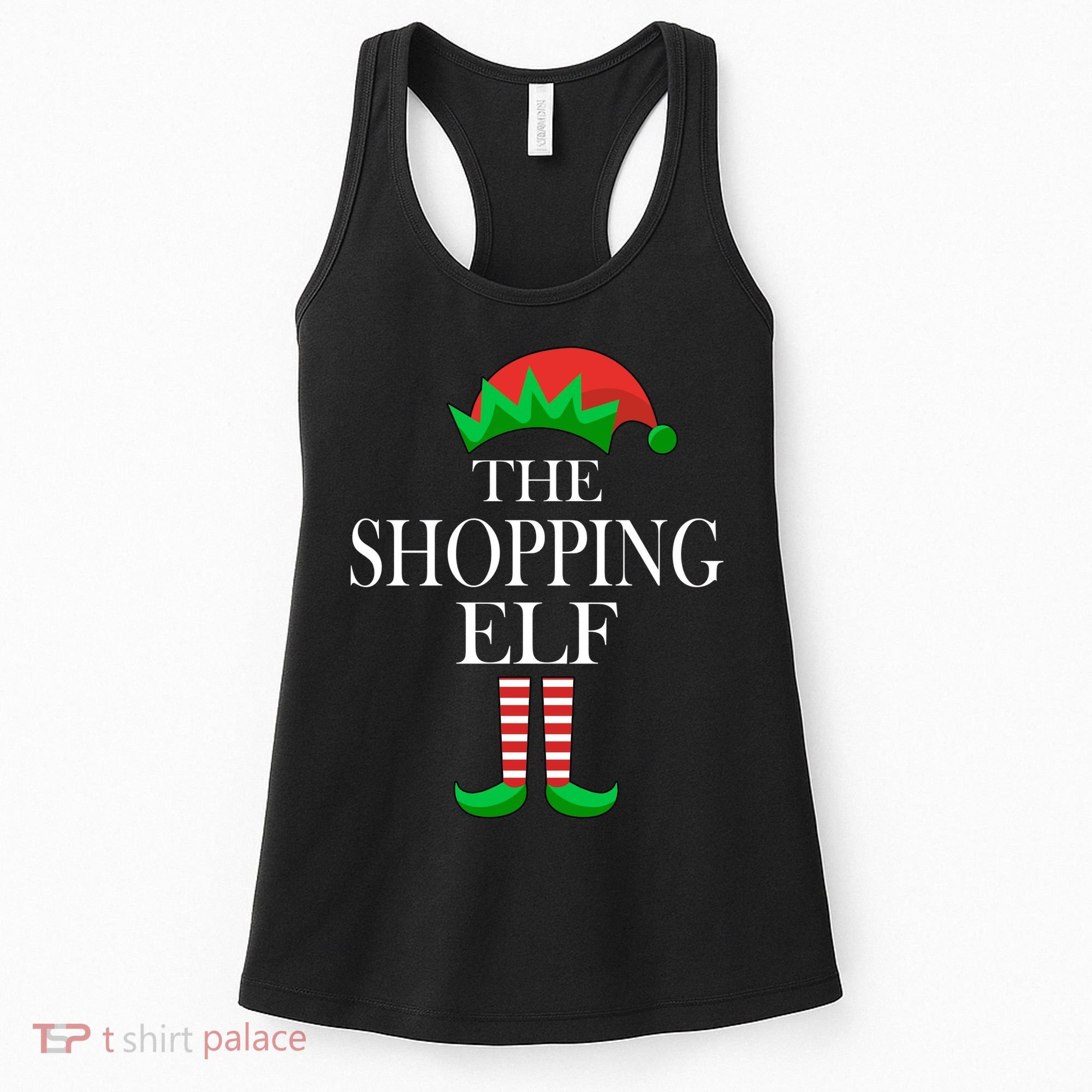 The Shopping Elf Family Matching Christmas Women's Tank Top