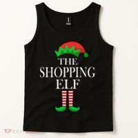 The Shopping Elf Family Matching Christmas Tank Top thumb 2