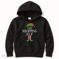 The Shopping Elf Family Matching Christmas Kids Hoodie thumb 0