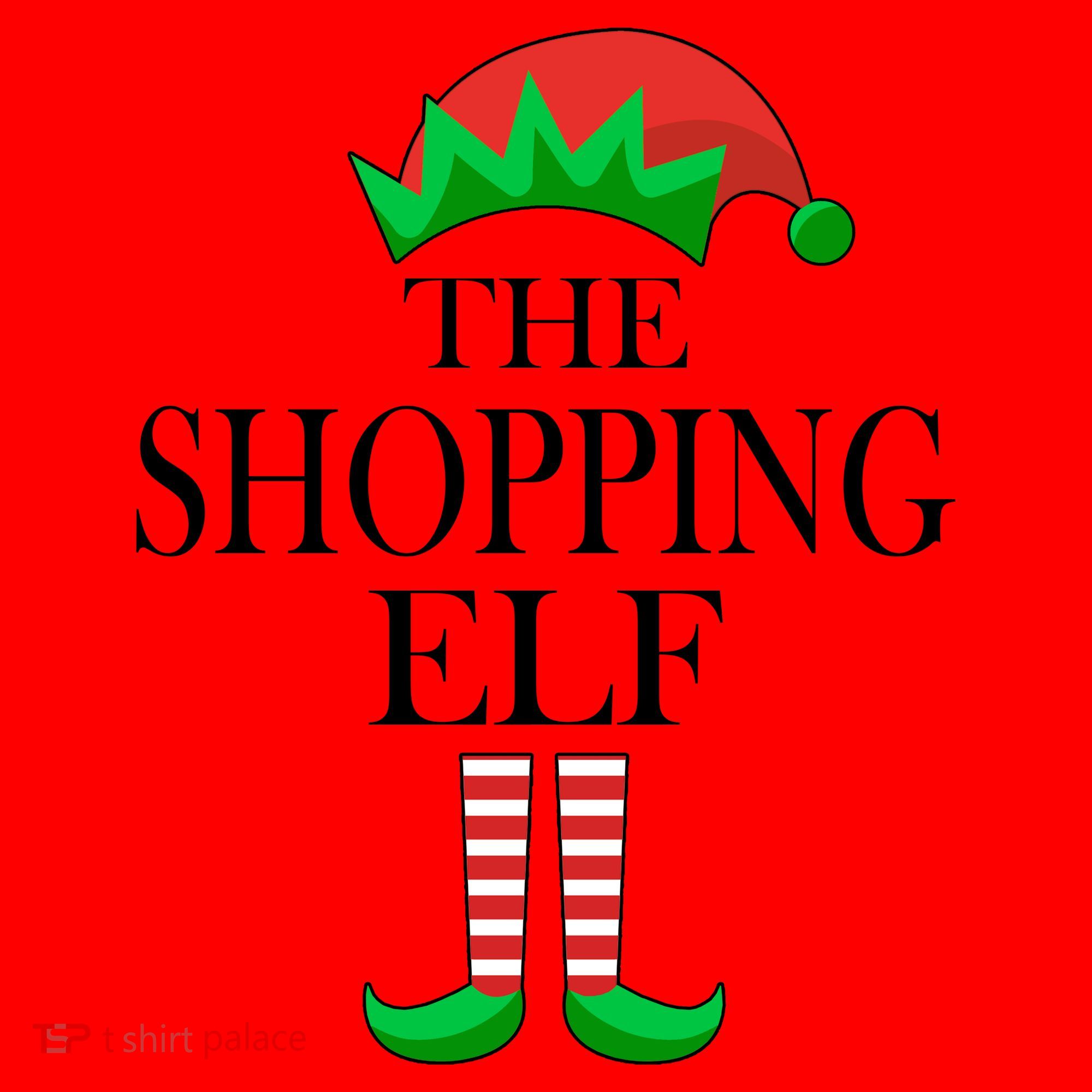 The Shopping Elf Family Matching Christmas Santa Hat