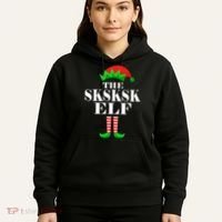 The SKSKSK Elf Funny Christmas Matching Hoodie thumb 5