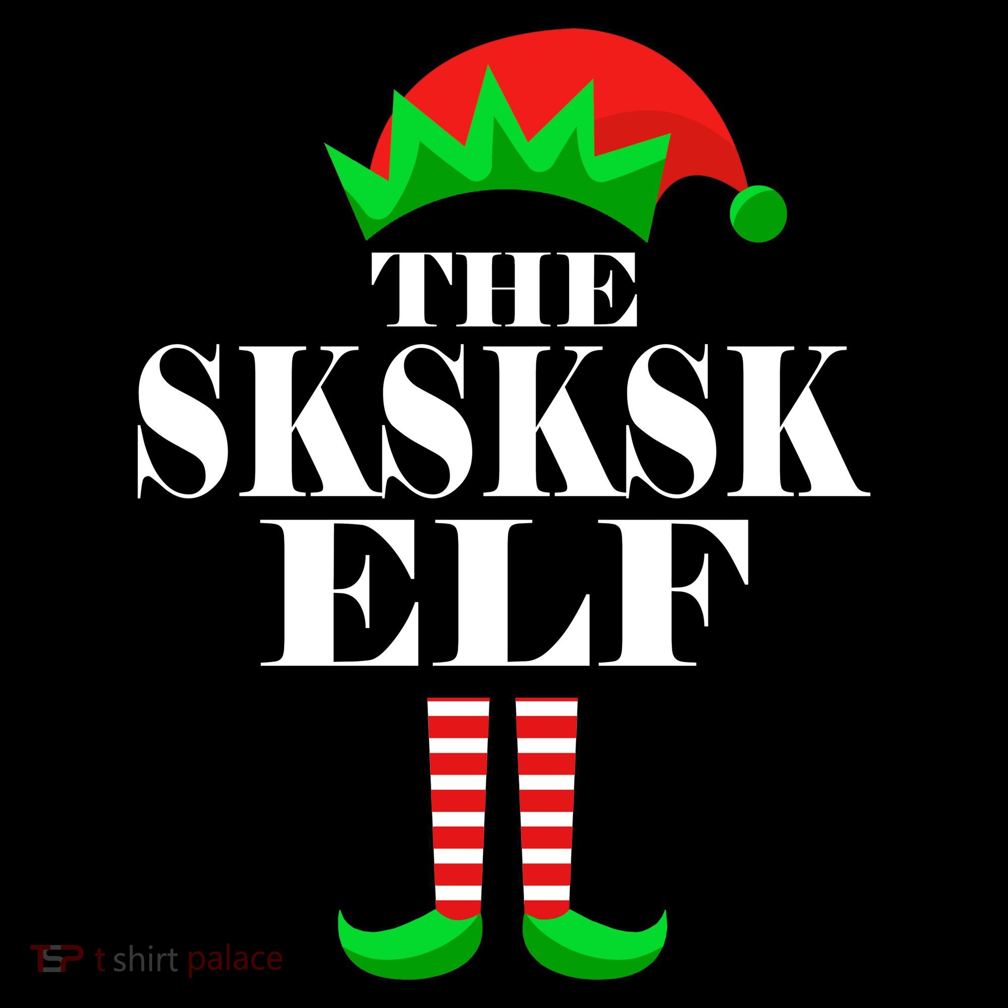 The SKSKSK Elf Funny Christmas Matching Long Sleeve Shirt