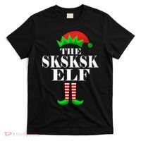The SKSKSK Elf Funny Christmas Matching T-Shirt thumb 0