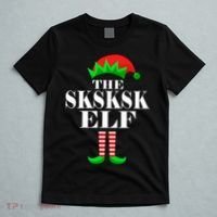 The SKSKSK Elf Funny Christmas Matching T-Shirt thumb 5