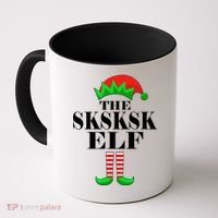 The SKSKSK Elf Funny Christmas Matching Coffee Mug thumb 0