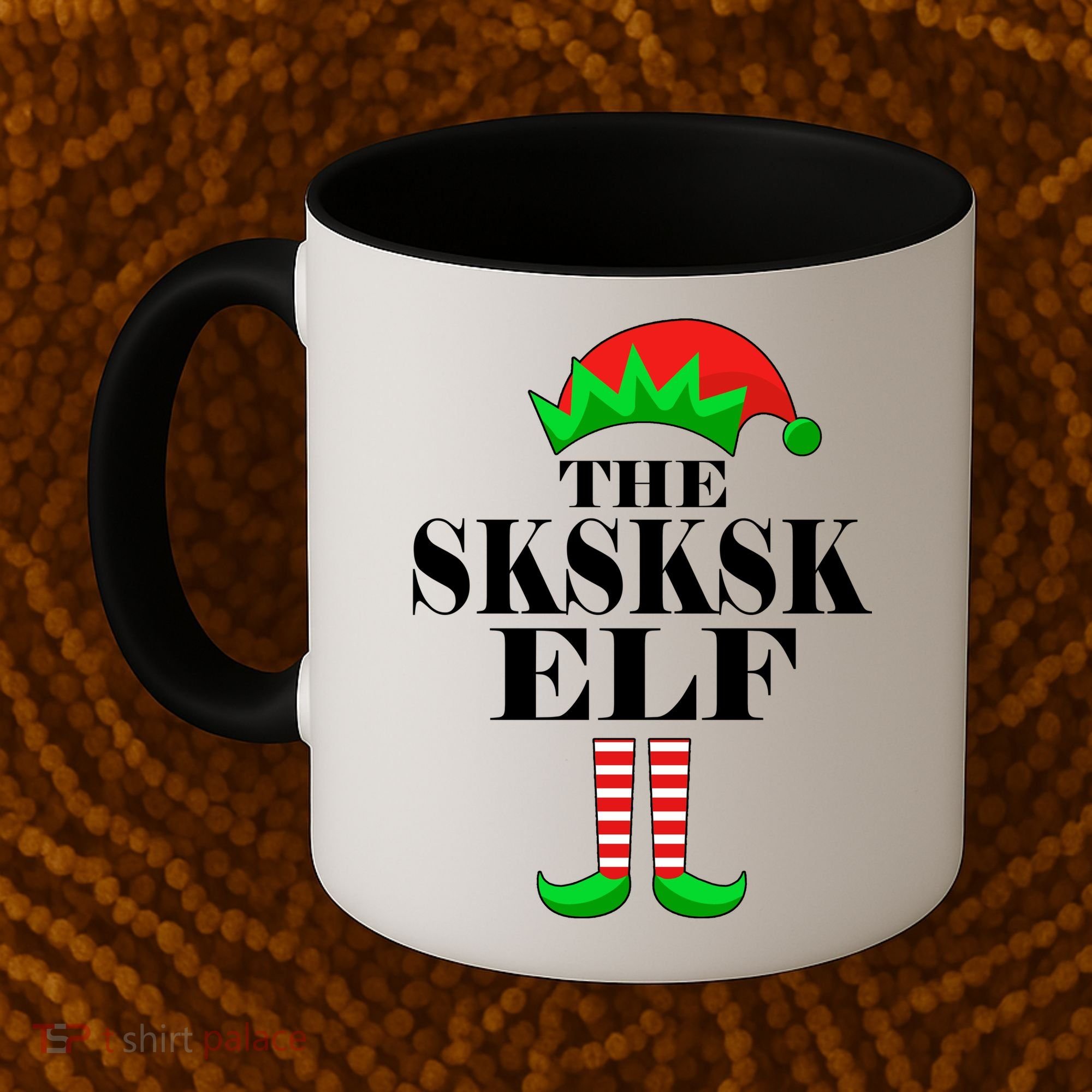 The SKSKSK Elf Funny Christmas Matching Coffee Mug