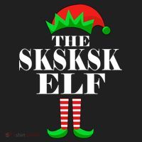 The SKSKSK Elf Funny Christmas Matching Beanie thumb 2
