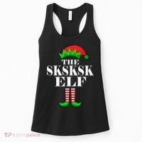 The SKSKSK Elf Funny Christmas Matching Women's Tank Top thumb 0