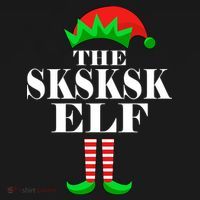 The SKSKSK Elf Funny Christmas Matching Baby Bodysuit thumb 2