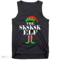The SKSKSK Elf Funny Christmas Matching Tank Top thumb 0
