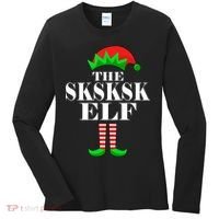The SKSKSK Elf Funny Christmas Matching Women's Long Sleeve Shirt thumb 0