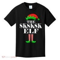 The SKSKSK Elf Funny Christmas Matching Kids T-Shirt thumb 0