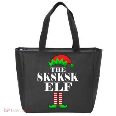 The SKSKSK Elf Funny Christmas Matching Tote Bag