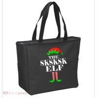 The SKSKSK Elf Funny Christmas Matching Tote Bag thumb 2