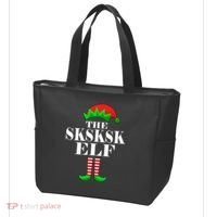 The SKSKSK Elf Funny Christmas Matching Tote Bag thumb 3