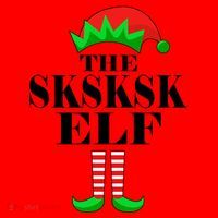 The SKSKSK Elf Funny Christmas Matching Santa Hat thumb 1