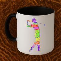 The Spirit of Golf Word Mash-up Coffee Mug thumb 2