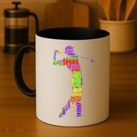 The Spirit of Golf Word Mash-up Coffee Mug thumb 4