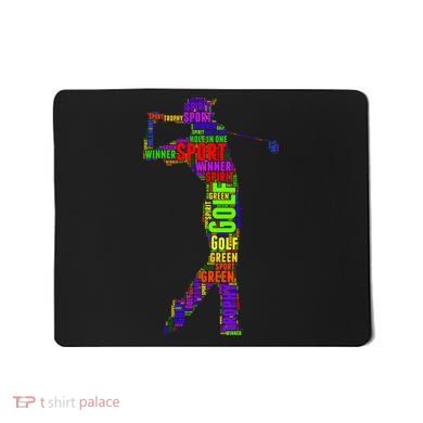 The Spirit of Golf Word Mash-up Mousepad