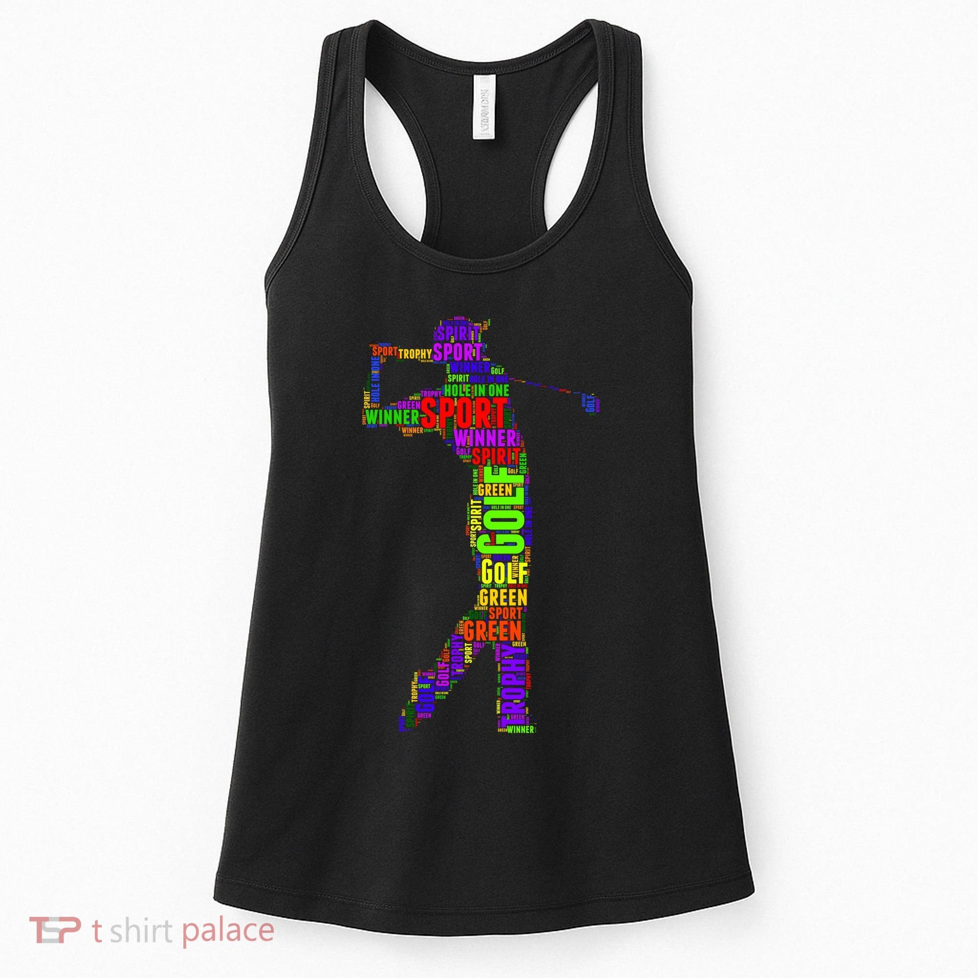 The Spirit of Golf Word Mash-up Women's Tank Top