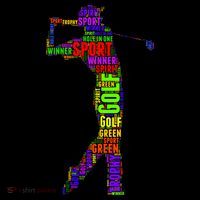 The Spirit of Golf Word Mash-up Women's Tank Top thumb 5