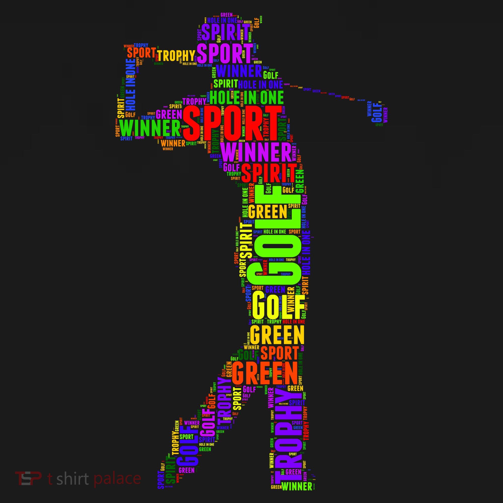 The Spirit of Golf Word Mash-up Baby Bodysuit